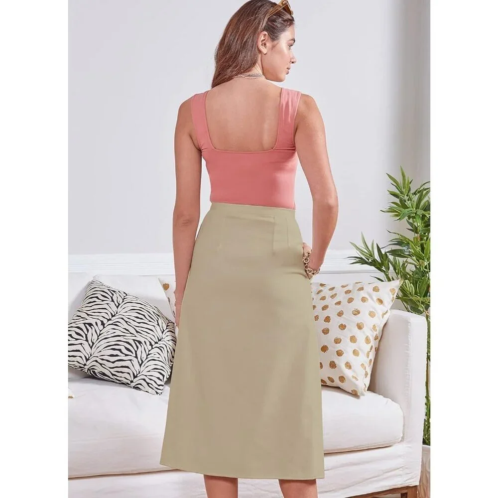 Simplicity Sewing Pattern M8222 High-Waisted Pencil Skirt Size 6-14‎